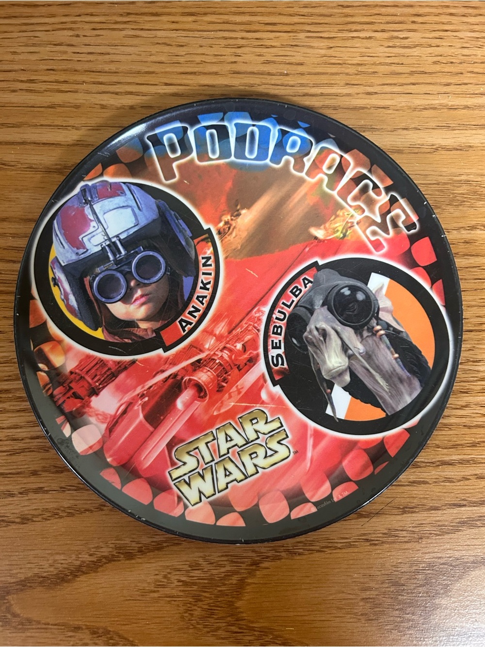 Star Wars Red and Black Podracer Plate